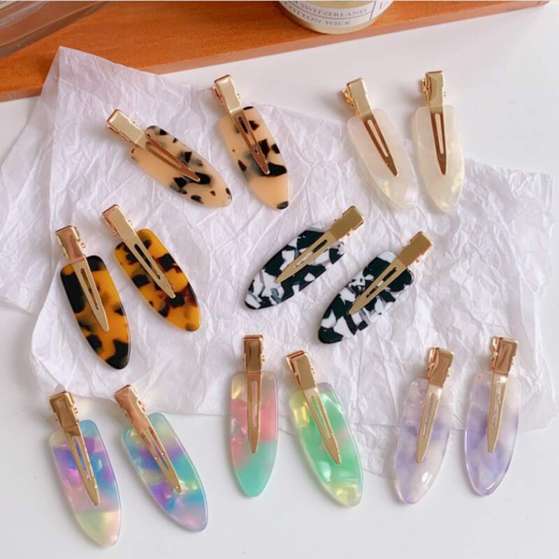

2pcs Random Leopard Hair Clip, Multicolor