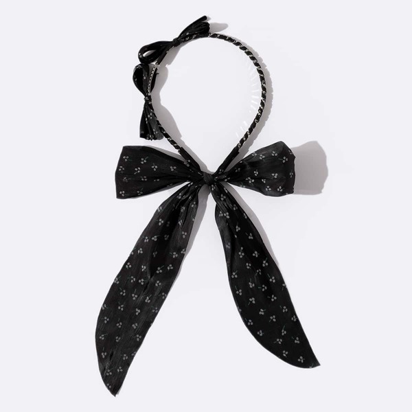 

Bow Decor Hair Hoop, Black