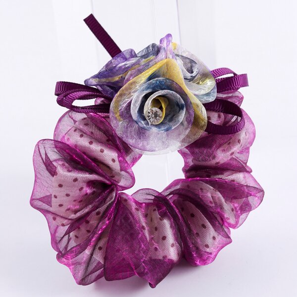 

Mesh Hair Tie, Violet purple