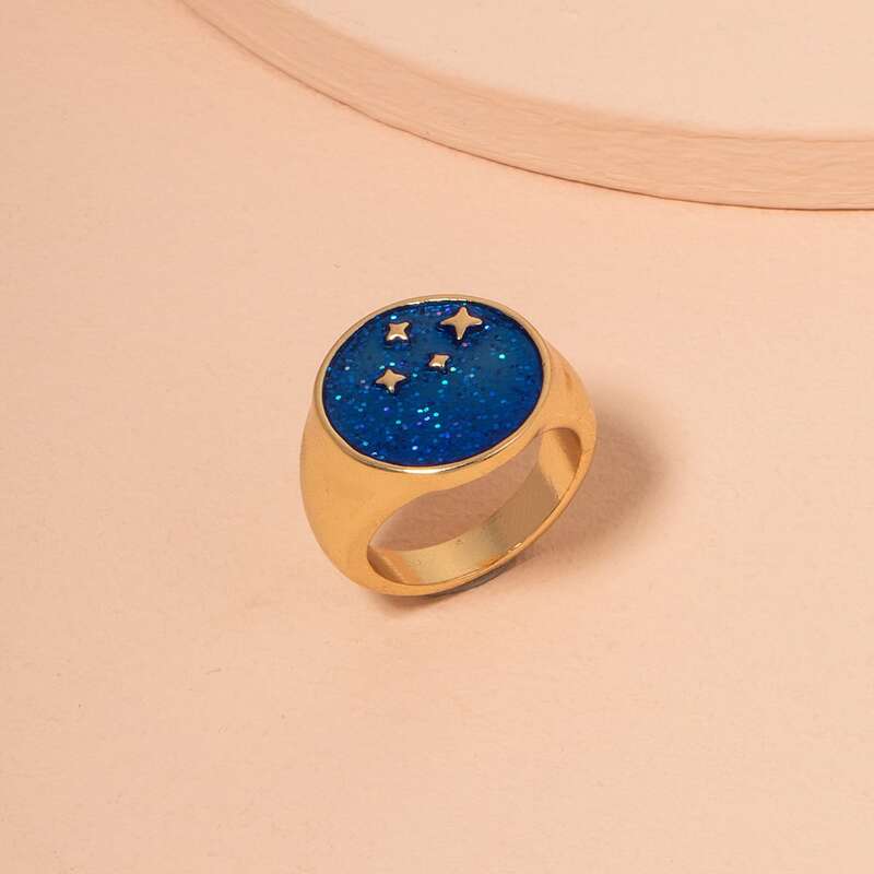 

Star Glitter Ring, Blue