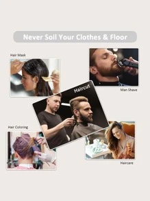 Capa De Corte De Pelo - Gris - Ver 4