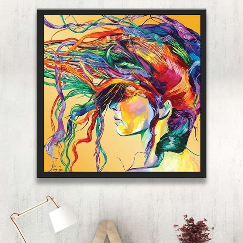 

Figure Print DIY Diamond Painting, Multicolor