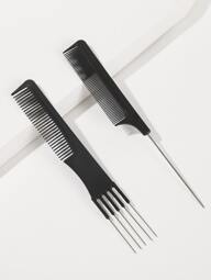 2 Stücke Haarbürste/Haarkamm, Kamm mit breiten Zähnen Haarbürsten-Styling-Kamm-Set/Kit, Haarbürste mit feinen Zähnen/spitzem für alle Haartypen zum Haarstyling, Haarbürste, Kamm, Haarpflegeprodukte und -accessoires für Friseursalon, Schönheitsreise-Essentials, Schulanfang, Reise-Urlaubsessentials, Haarschmuck für Frauen