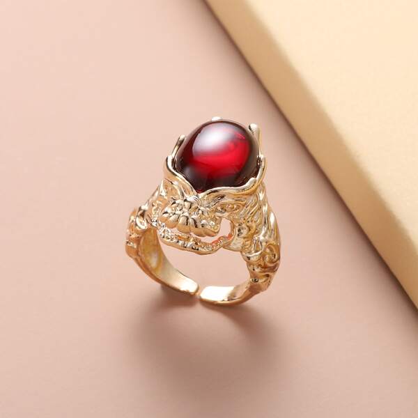 

Textured Metal Ring, Gold