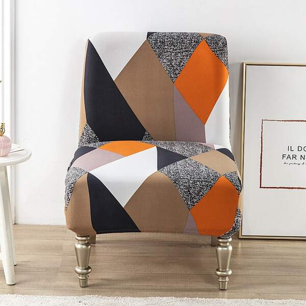 

Geometric Pattern Single Sofa Slipcover, Multicolor