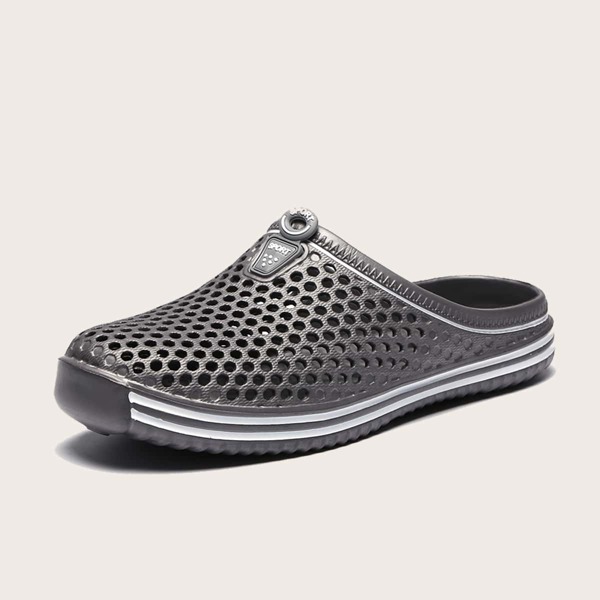 

Men Hollow Out Slides, Grey