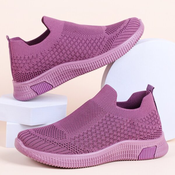 

Slip On Running Shoes, Purple