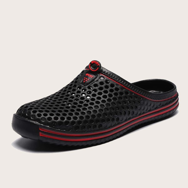 

Men Hollow Out Slides, Black