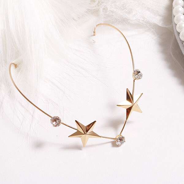 

Rhinestone Decor Hair Accessory, Gold