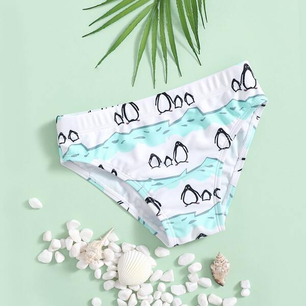 

Toddler Boys Penguin Print Beach Panty, Multicolor