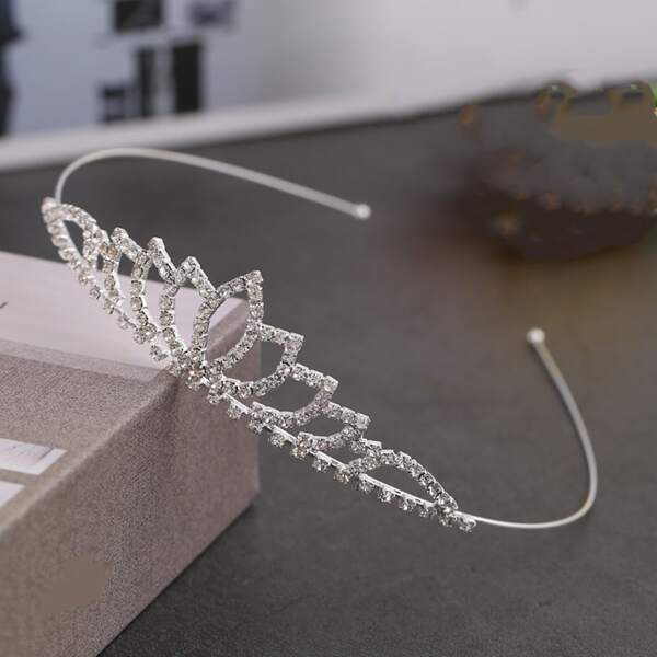 

Rhinestone Decor Hair Accessory, Silver