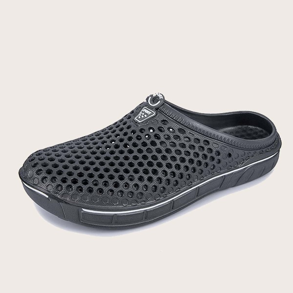 

Men Hollow Out Slides, Dark grey