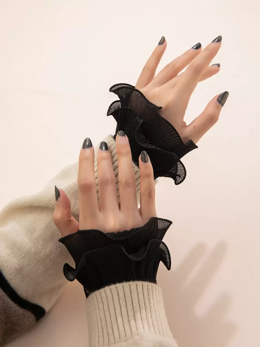 Solid Wrist Sleeves Witch - Black - View 1