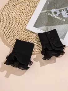 Solid Wrist Sleeves Witch - Black - View 5