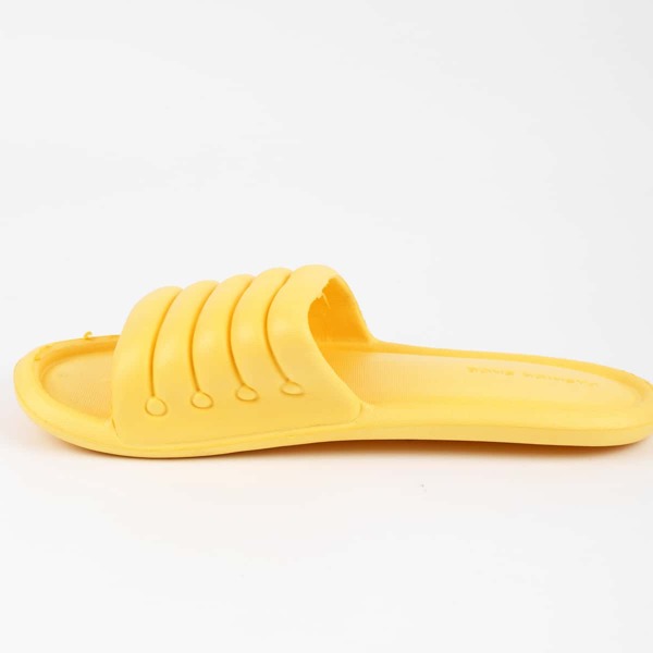 

Minimalist Open Toe Slides, Yellow