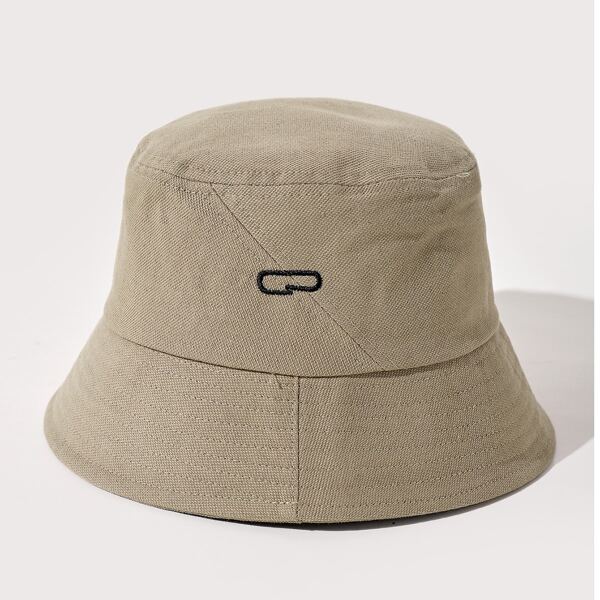 

Embroidery Detail Bucket Hat, Khaki