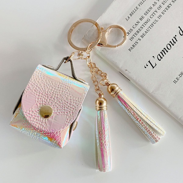 

Tassel Decor Laser Case For Airpods, Multicolor