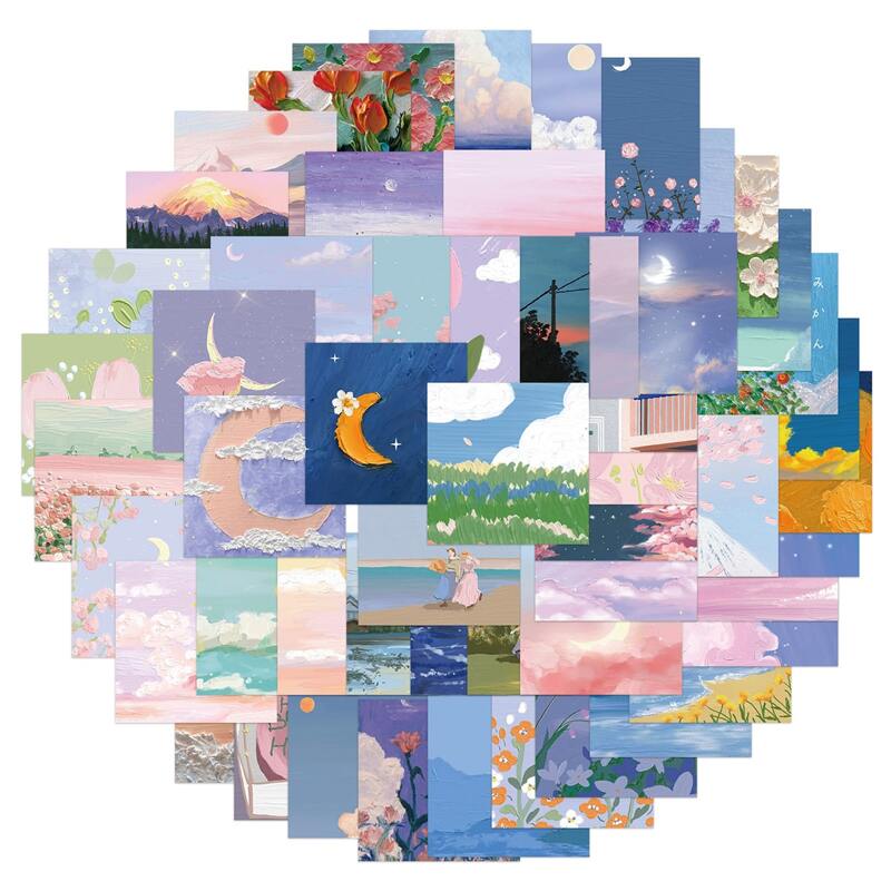 

56pcs Cartoon Graphic Sticker, Multicolor