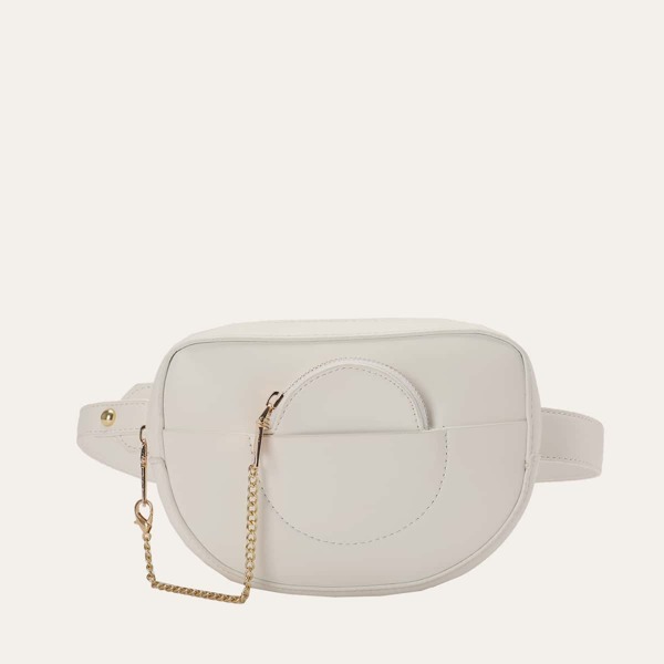 

Minimalist Fanny Pack With Purse, White