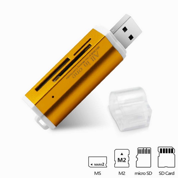 

Multifunction Card Reader, Gold