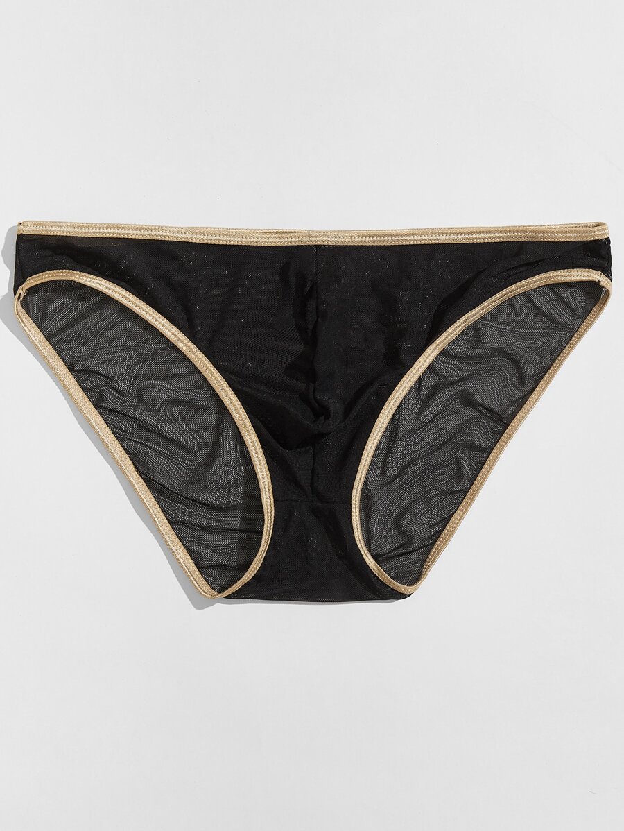 Ropa interior para hombre Transparente Sexy - Negro - Ver 1