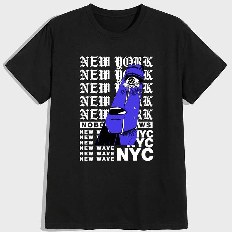 

Guys Letter Figure Graphic Tee, Black
