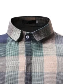 Manfinity Homme Men Plaid Button Up Shirt - Multicolor - View 3