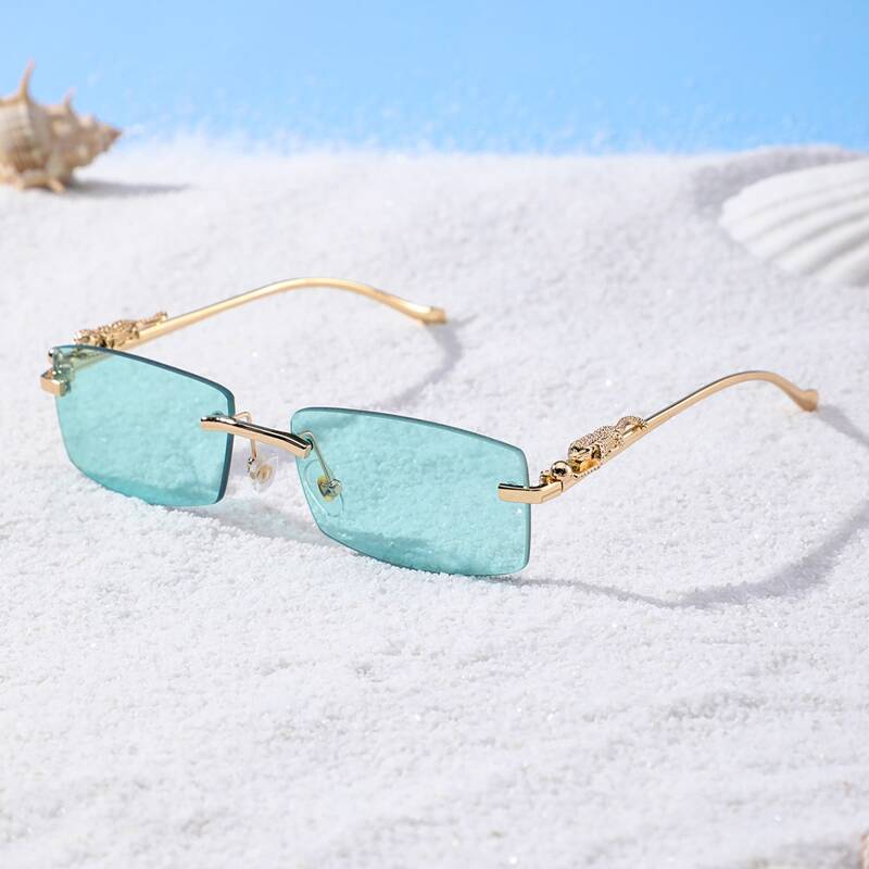 

Tinted Lens Rimless Sunglasses