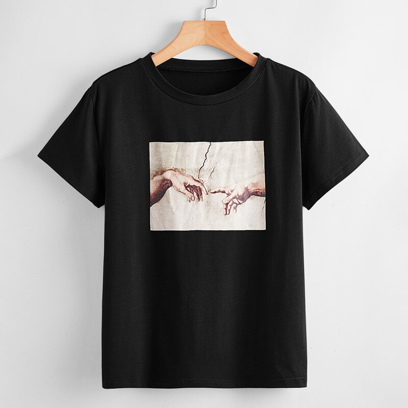 

Hand Graphic Tee, Black