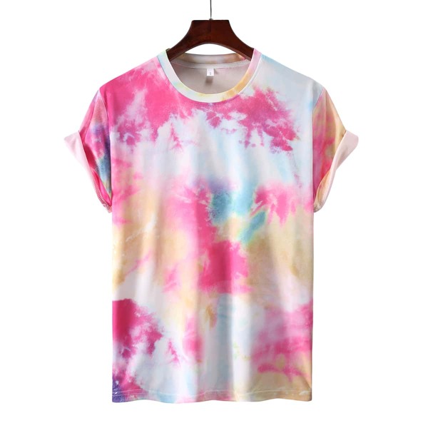 

Men Tie Dye Crew Neck Tee, Multicolor