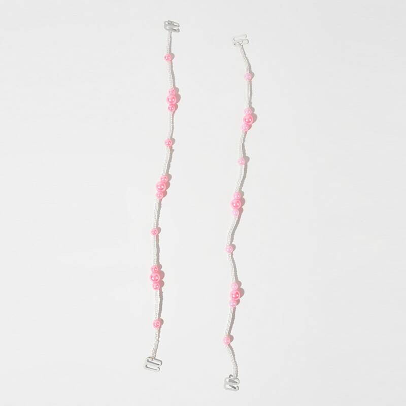 

Pearl Linked Shoulder Strap, Pink