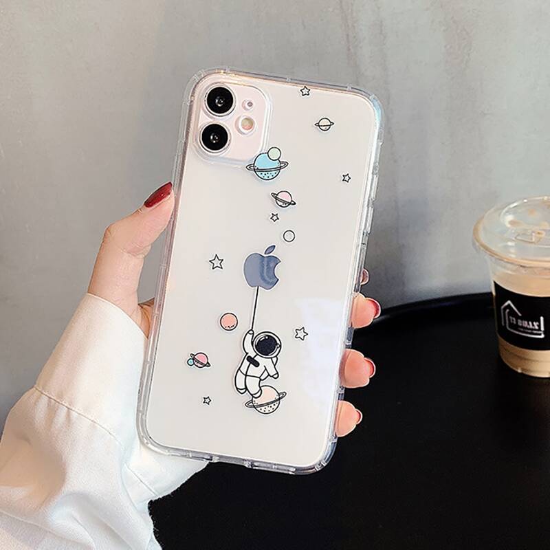 

Cartoon Astronaut Phone Case, Multicolor