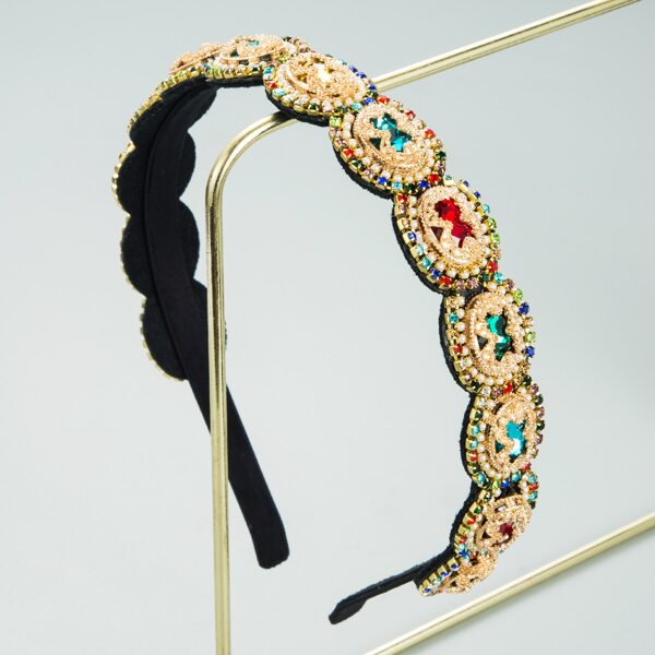 

Faux Pearl & Rhinestone Decor Headband, Multicolor