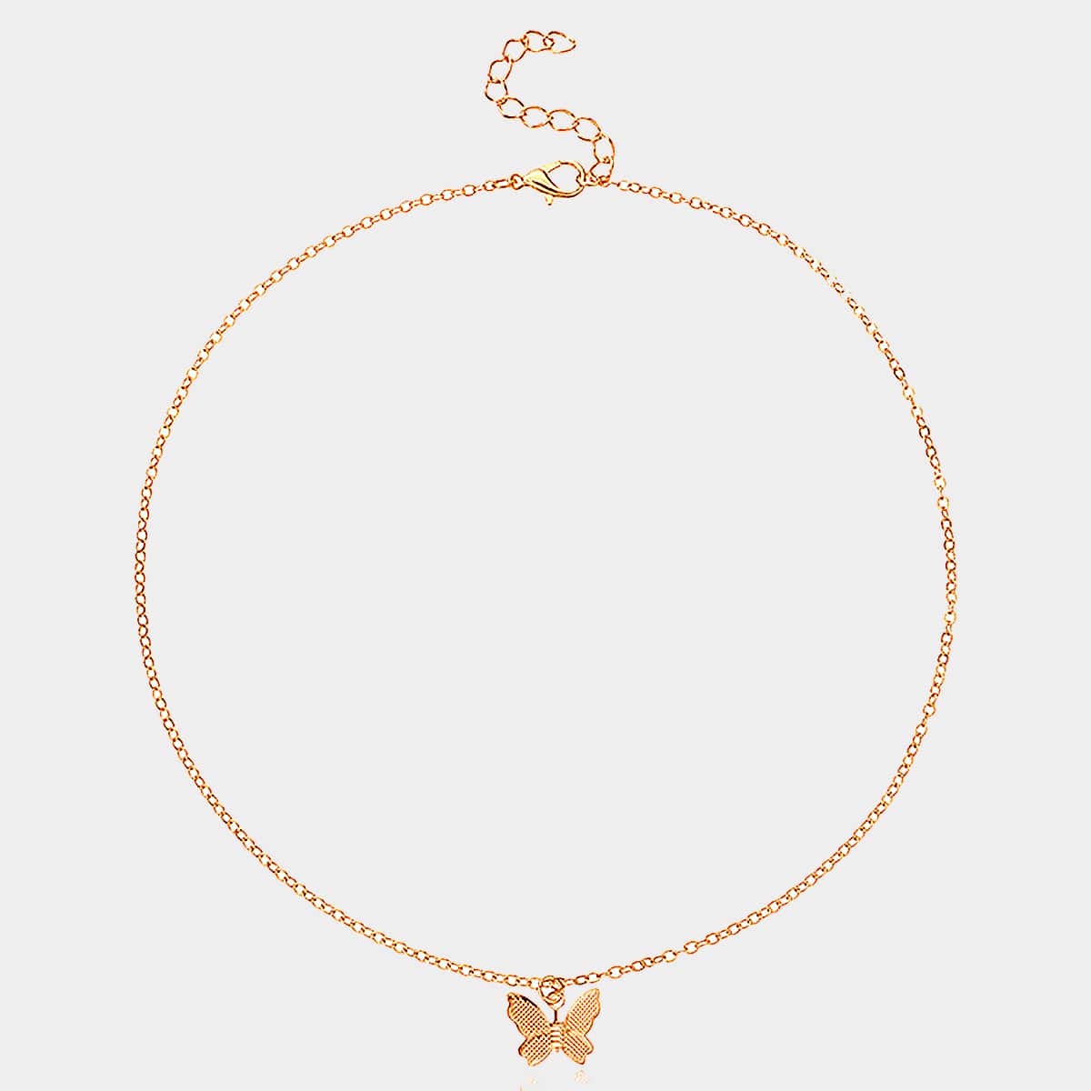 

Butterfly Pendant Chain Necklace, Gold