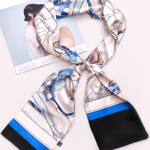 

Allover Print Twilly Scarf, Multicolor