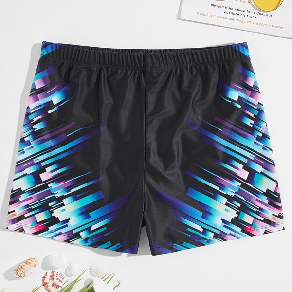 

Men Graphic Print Swim Trunks, Multicolor