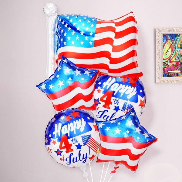 

7pcs Independence Day Decorative Balloon, Multicolor