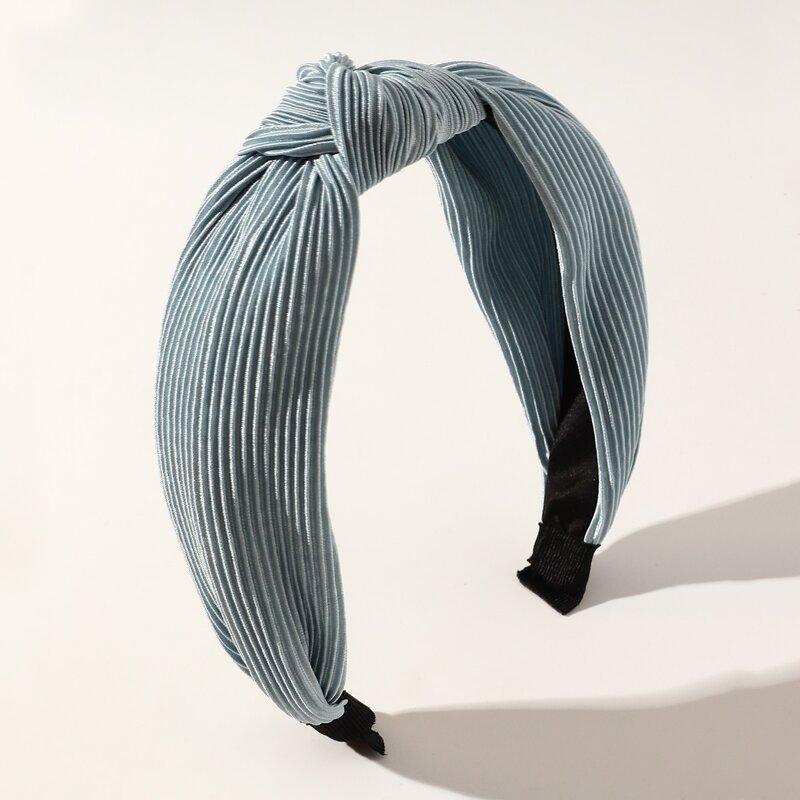 

Knot Decor Wide Headband, Blue