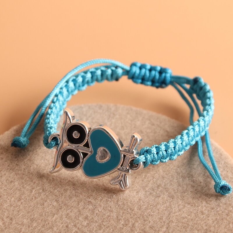 

Heart Rope Bracelet, Blue