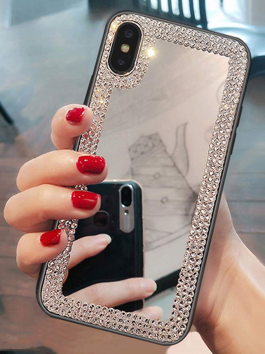 Luxury 3Rows Crystal Rhinestone Bumper Protective Case For IPhone 16