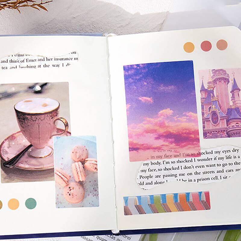 

40pcs Scenery Sticker, Multicolor