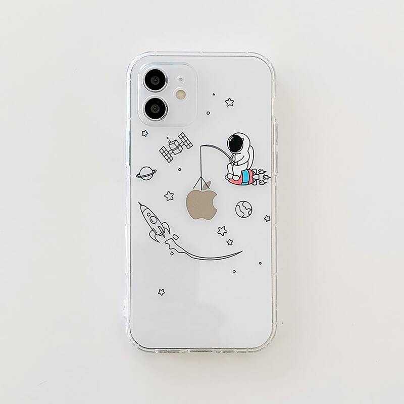 

Cartoon Astronaut Phone Case, Multicolor