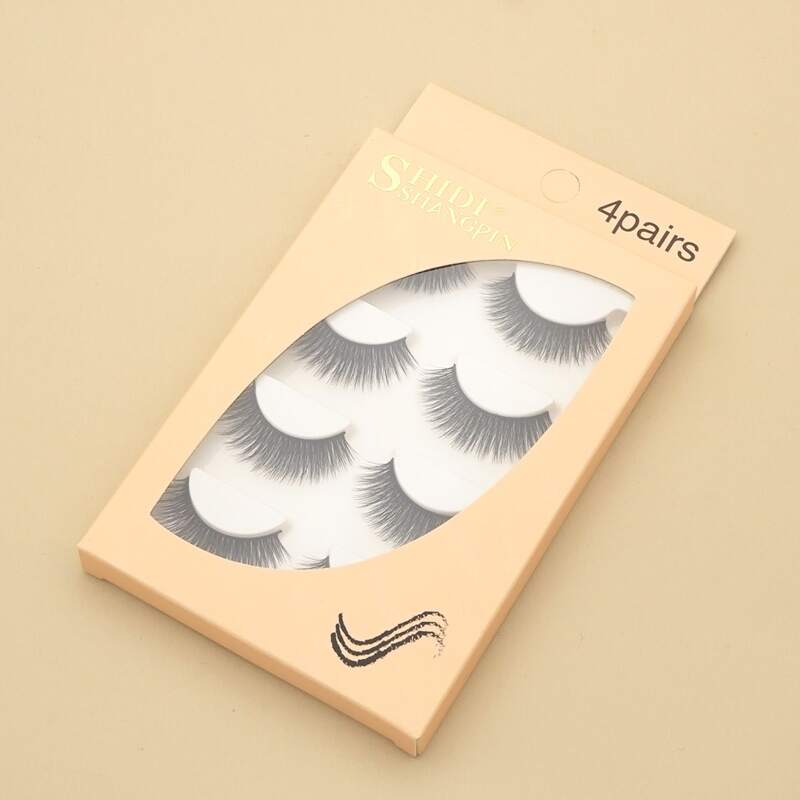 

4pairs Volume Eyelashes, Black