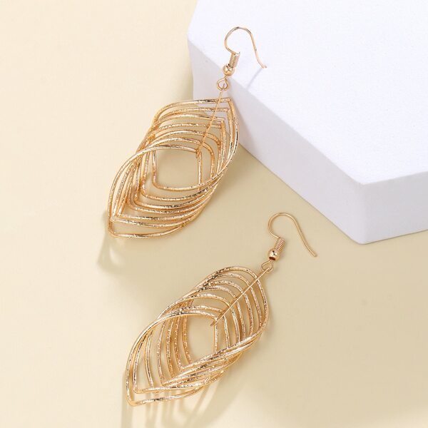 

Solid Drop Earrings, Gold