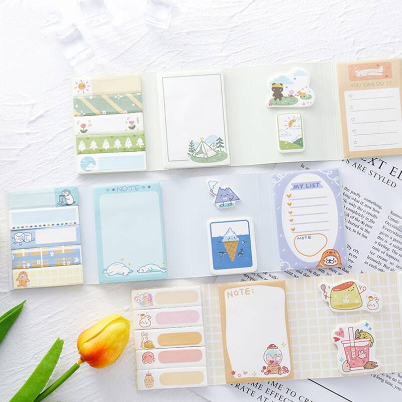 

1pc Random Cartoon Sticky Note, Multicolor