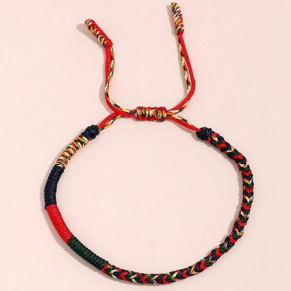 

1pc Braided Bracelet, Multicolor
