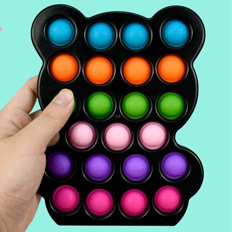 

1pc Random Bear Stress Relief Bubble Toy, Multicolor