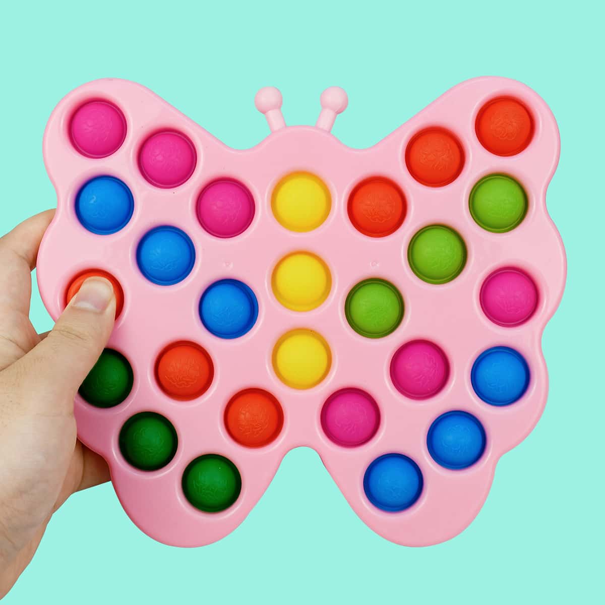 

1pc Random Butterfly Stress Relief Bubble Toy, Multicolor