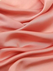 1pc Simple Floral Print 70*70cm Bandana, Multi-Functional For Women, Like Waistband, Bag Decor, Headband, Scarf And More Fashion Accessories - Pink - View 4