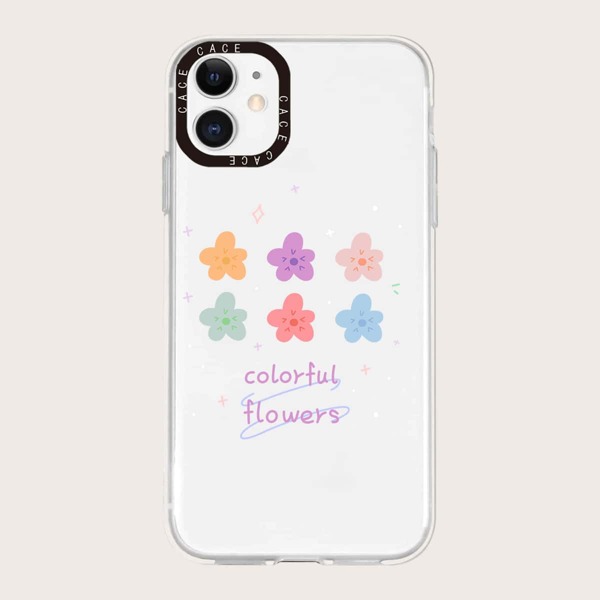

Flower Pattern Clear Phone Case